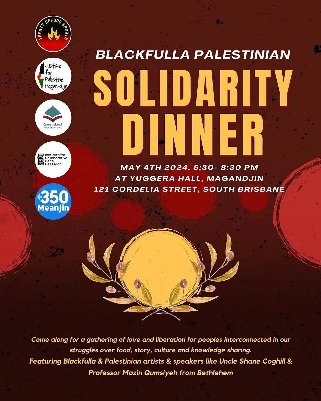 Blackfulla Palestinian Solidarity Dinner - 4/5/24