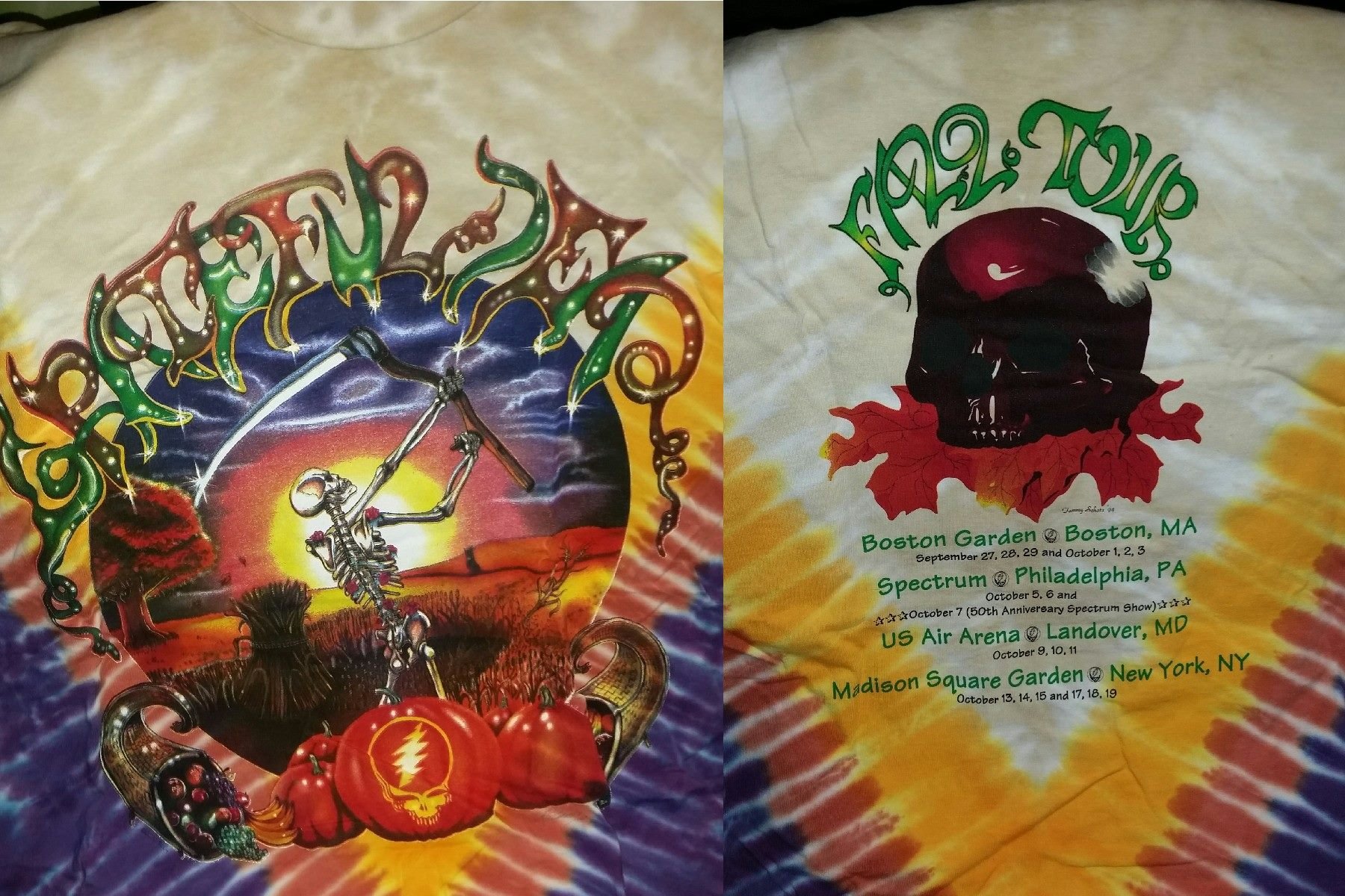 Fall 1992 tour t-shirt