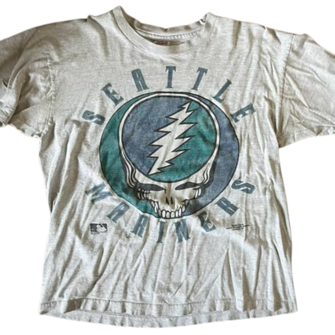 Front of Seattle Mariners Stealie shirt, 1994. Courtesy of Brendan McGill.