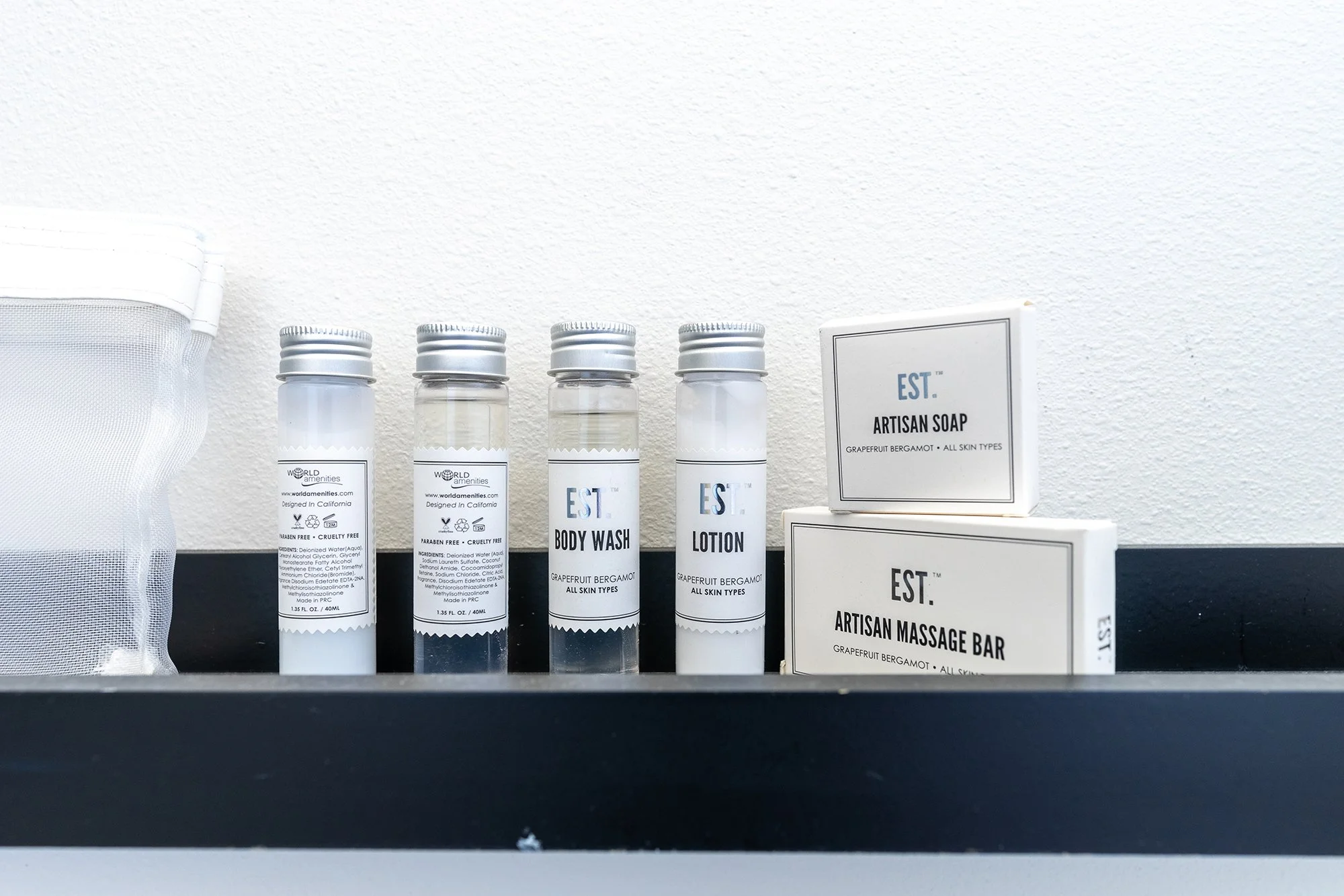 Sophari short-term rental amenities -- Public Goods toiletries
