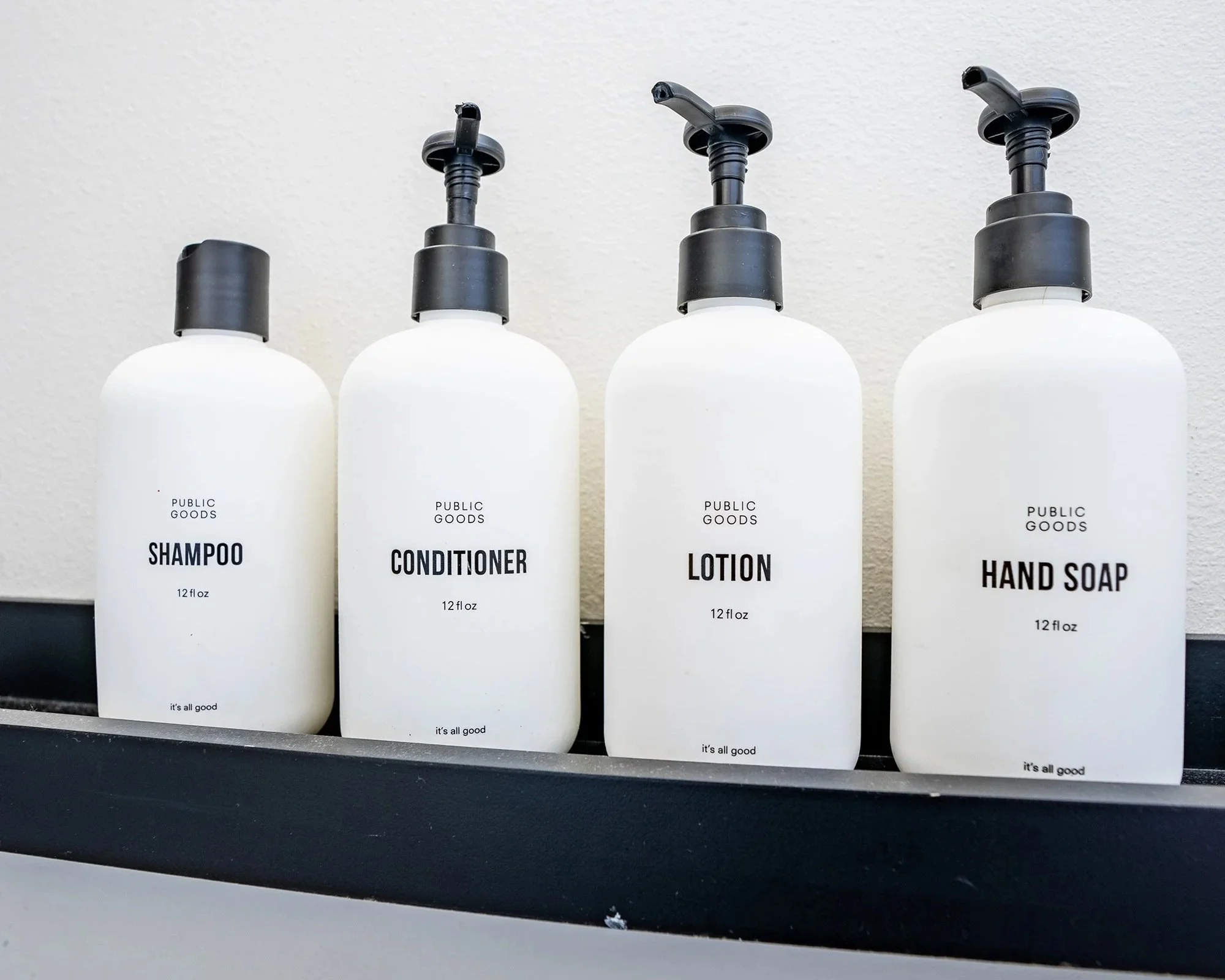 Sophari short-term rental amenities -- Public Goods toiletries