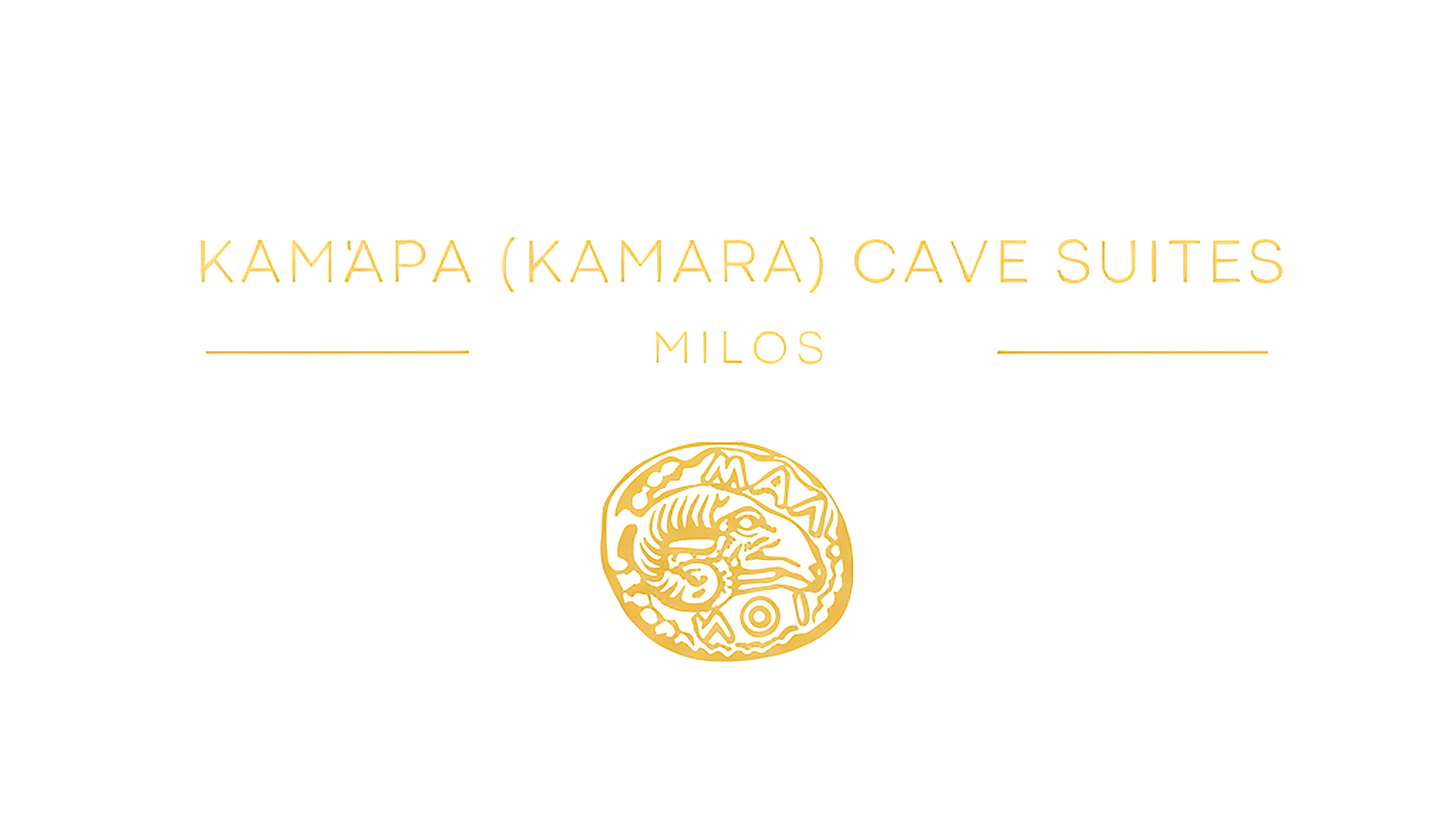 KAMARA Cave Suites Milos brand logo.