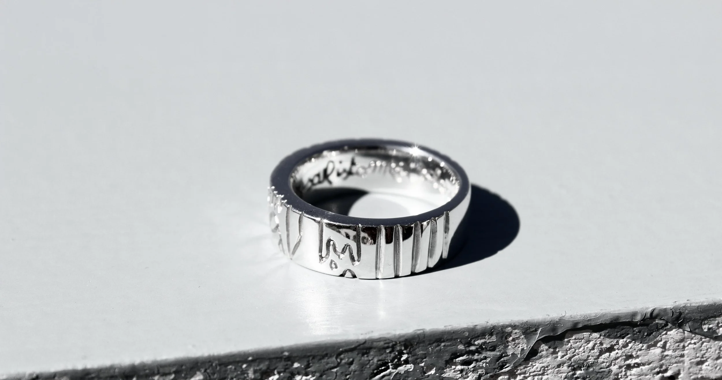 Walk The Long Run - Silver ring