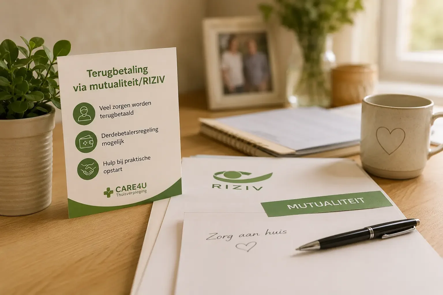 Informatie over terugbetaling van thuisverpleging via mutualiteit en RIZIV
