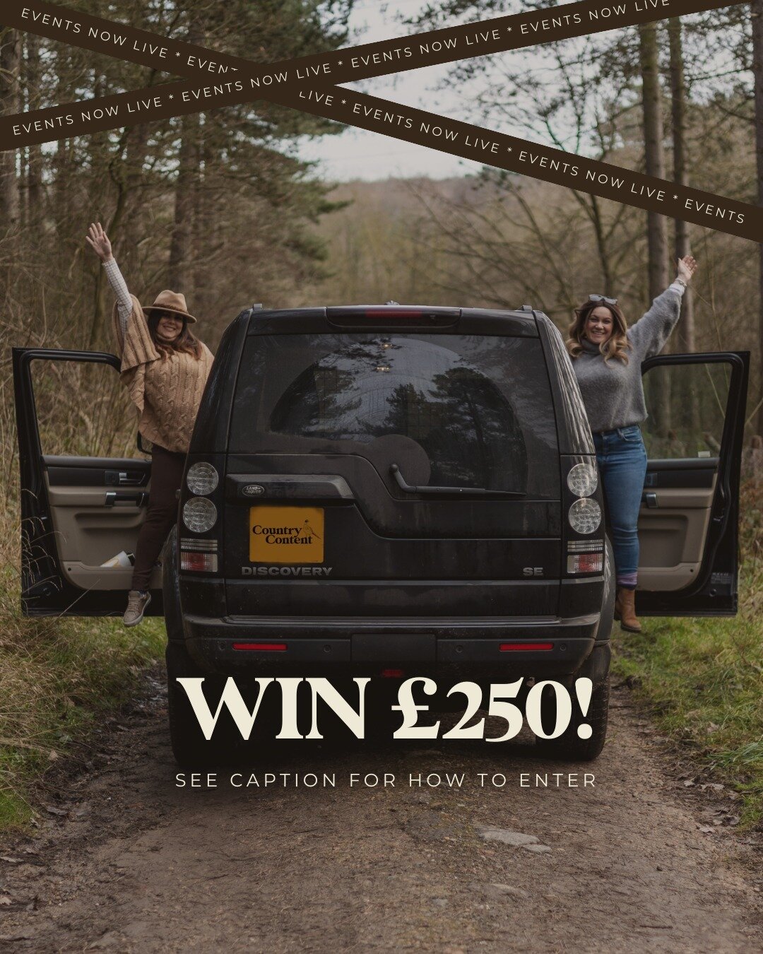 WE'RE LIVE and to celebrate, we've giving away a &pound;250 voucher to use on ANY content days of your choice in 2024! This is open to small businesses AND creators...⁠
⁠
TO ENTER⁠
📸 like this post ⁠
📸 tag a friend who might also like to enter (the