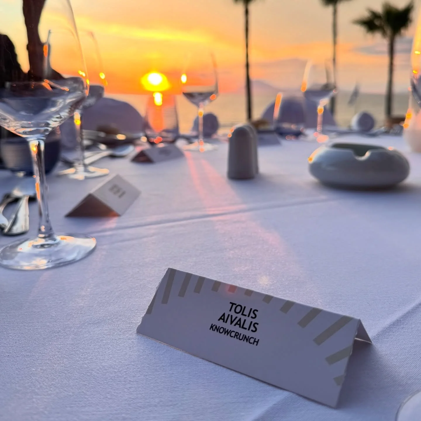 Business is better when the sun sets. Marketing Summit representing @knowcrunch