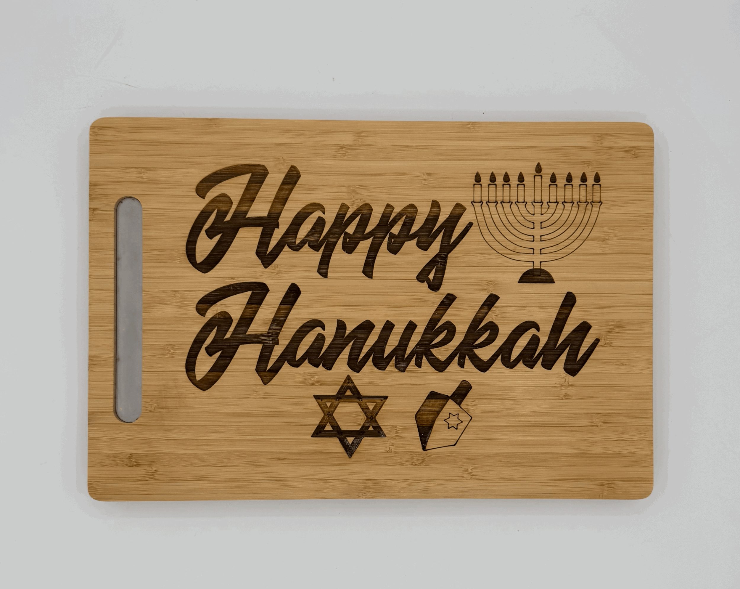 Rolling Cutting/Cheese Board - Happy Hanukkah