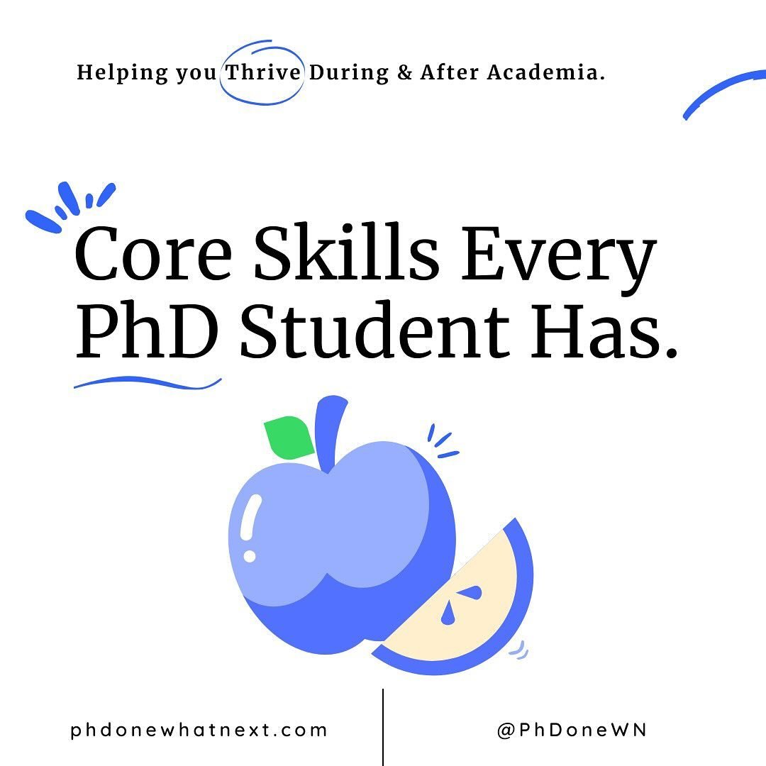 🍎 Ever wondered what skills you have as a PhD or academic? At times it can feel like we&rsquo;re too specialised in one field making it hard to find new career opportunities or know how we fit in with the wider job market. 

🍏 However, there&rsquo;