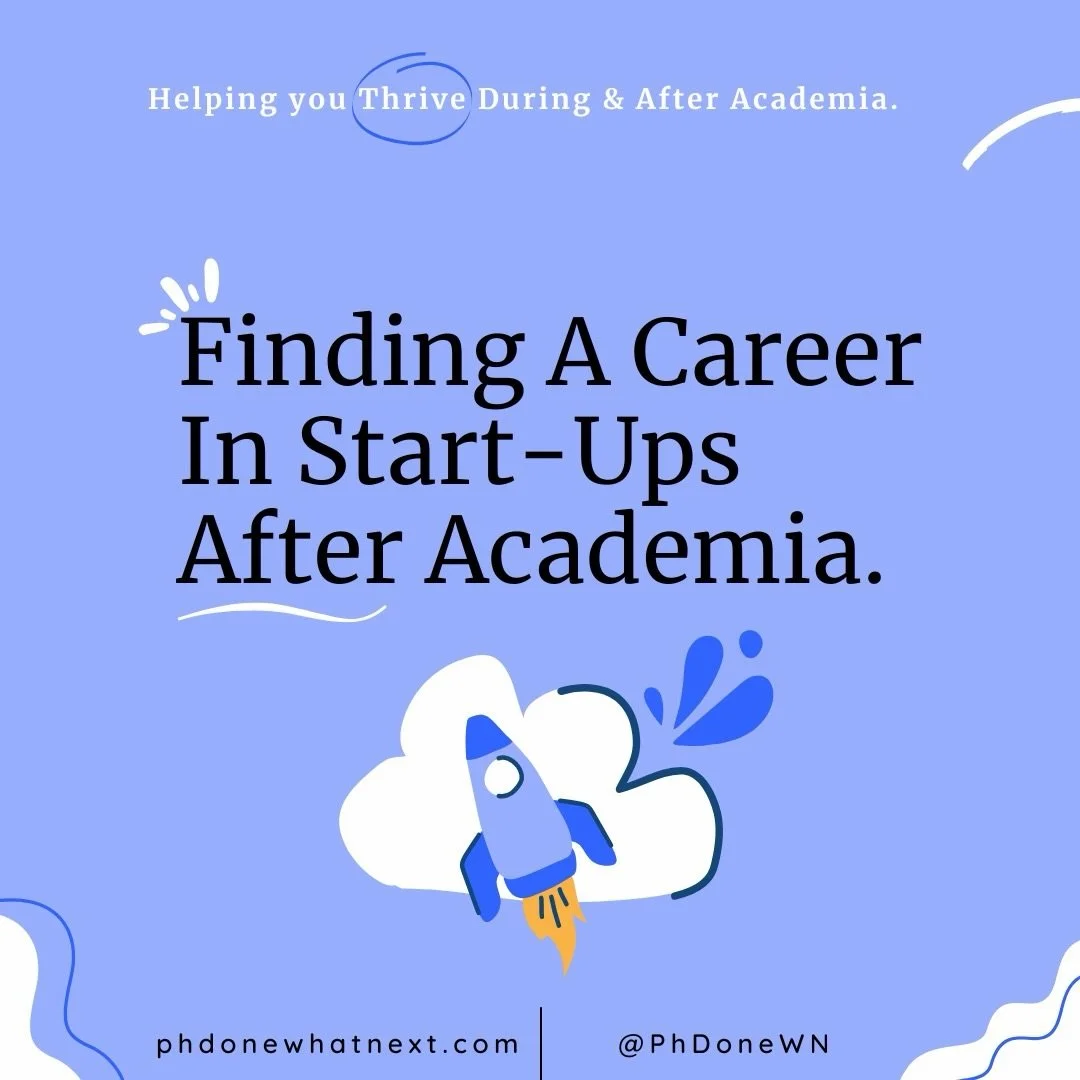 🚀 So, the PhD is done and the big question looming over you is: what comes next? For many of us academics, stepping away from the ivory tower, the fast-paced, innovation-driven world of start-ups is proving to be an incredibly exciting and fulfillin