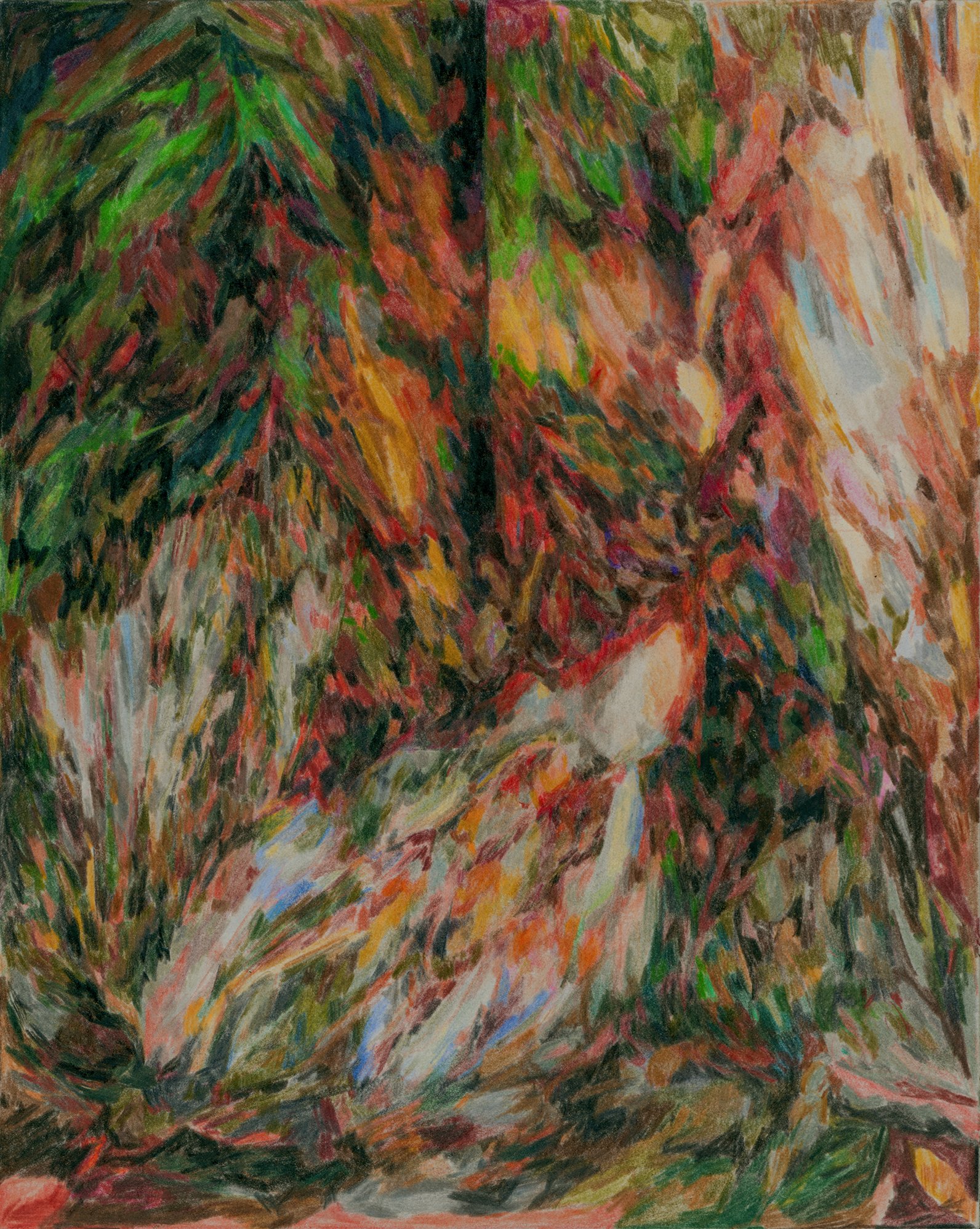 freight, full light / Colored Pencil / (8 x 10 in)