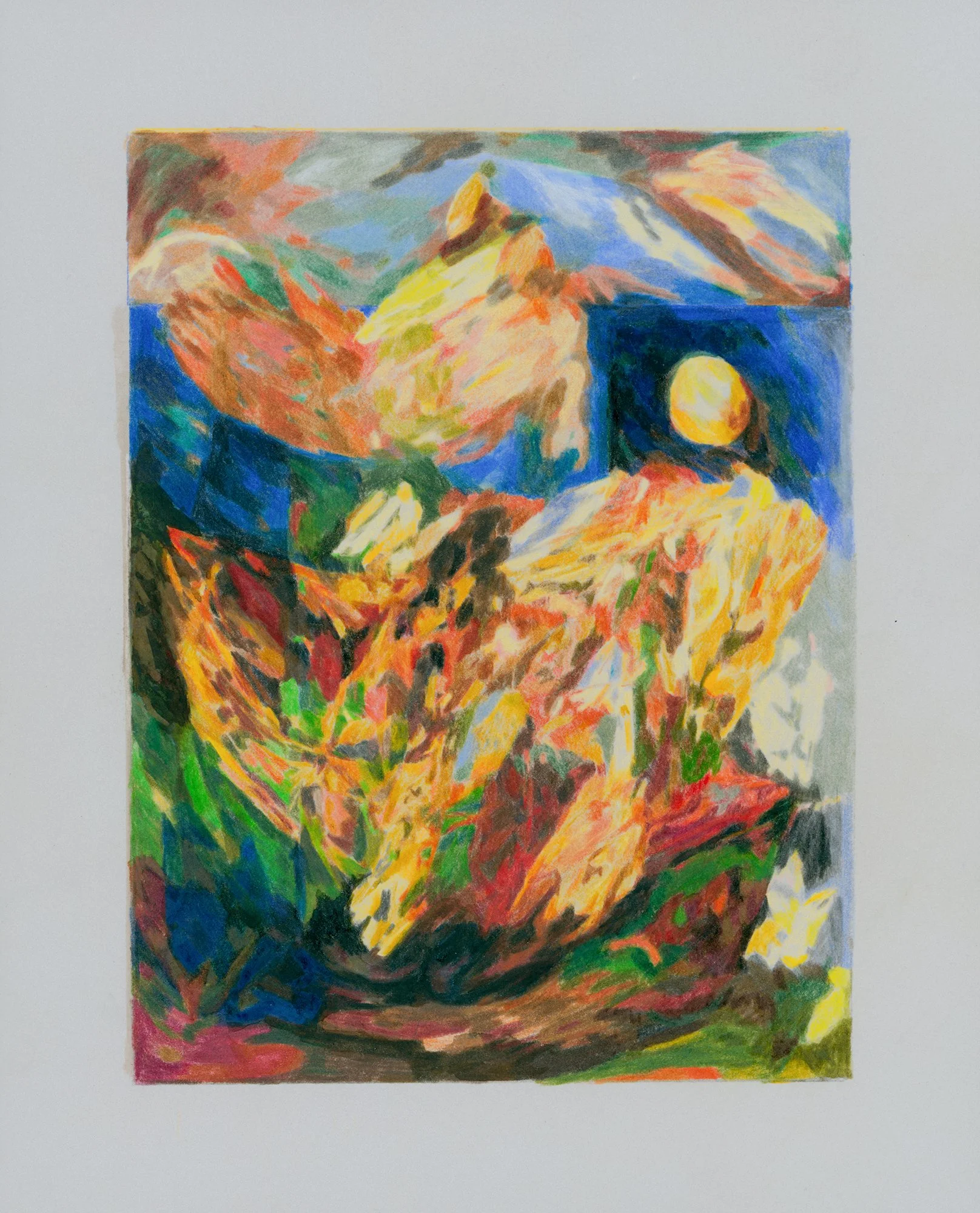 For time / Colored Pencil / (8 3/4 x 10 3/4 in)