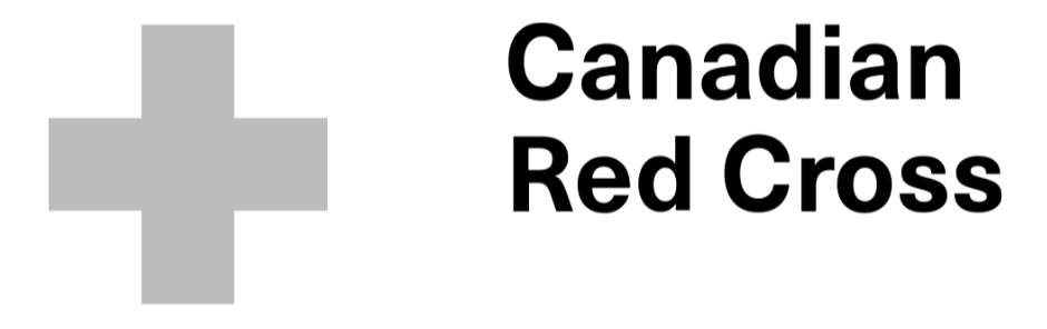 Gray medical cross symbol next to black text that says "First Aid Kit".