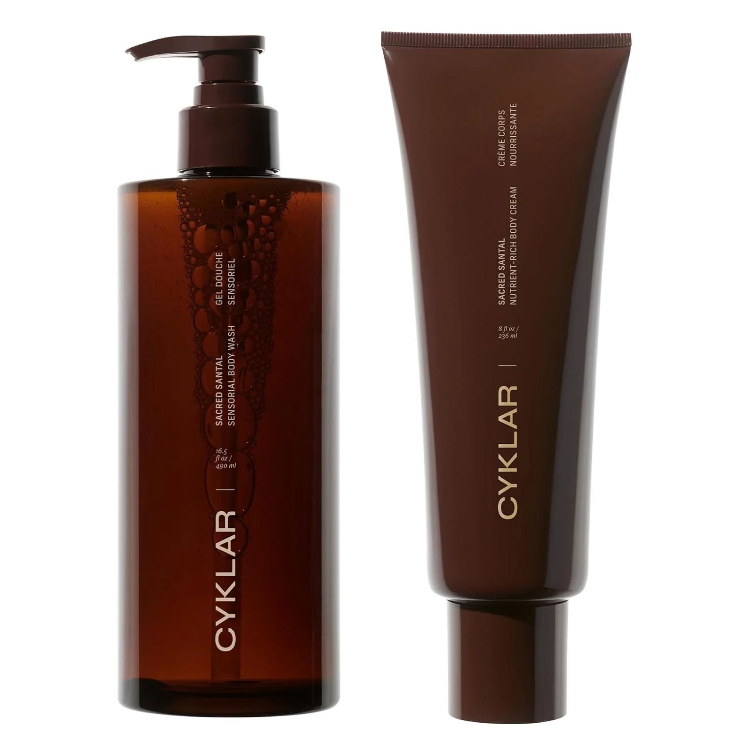 CYKLAR Sensorial Body Wash &  Body Cream - Sacred Santal