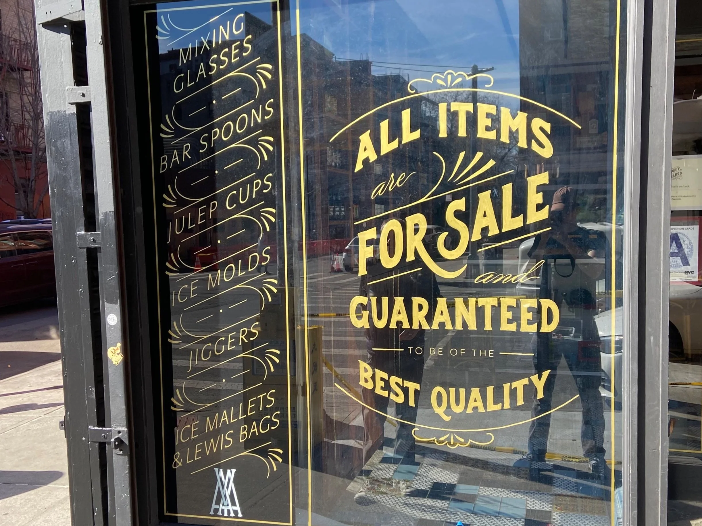 Old school hand painted sign NYC