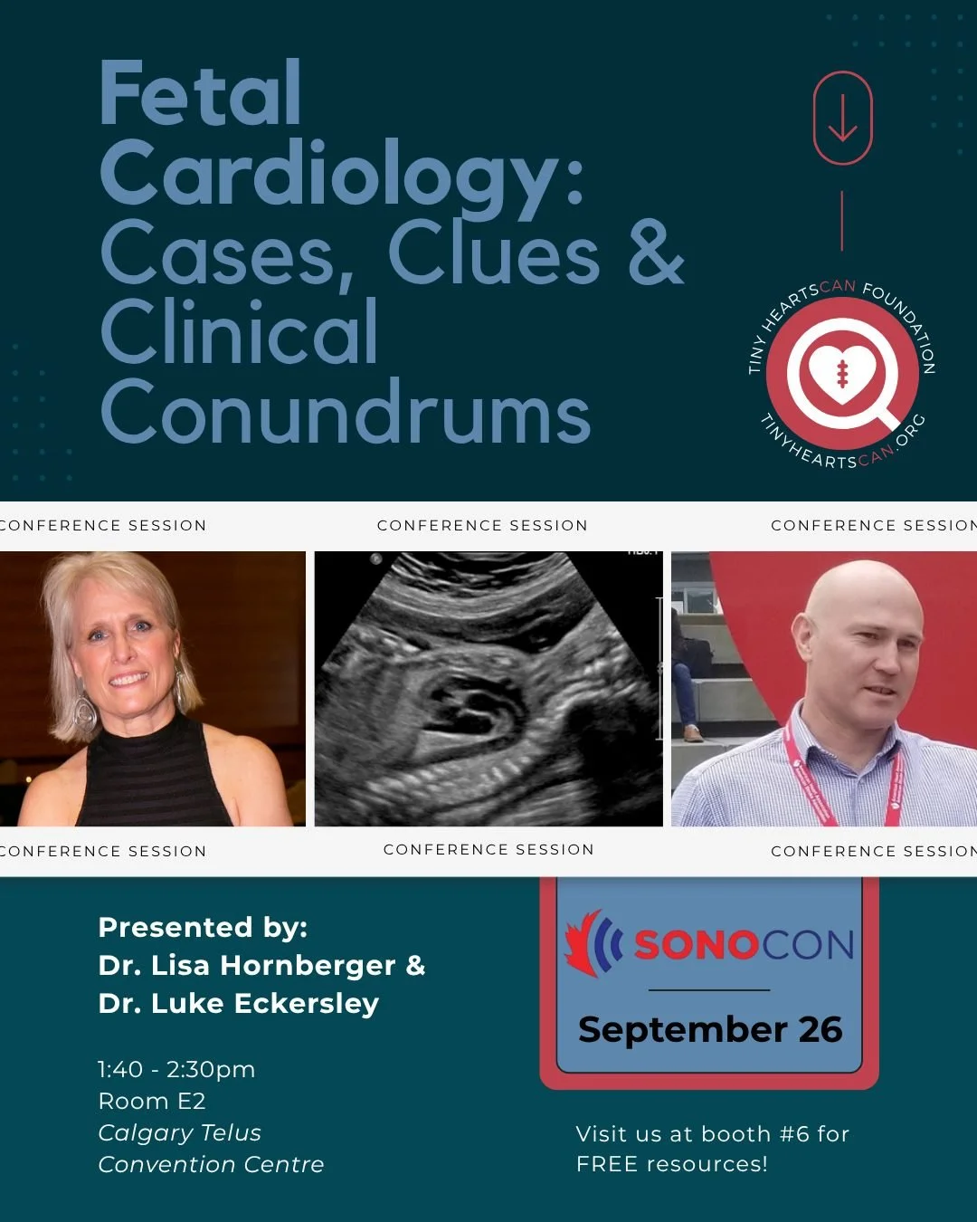 Want to test your fetal cardiology knowledge?

Join Dr. Lisa Hornberger and Dr. Luke Eckersley at 1:40pm on Saturday and dive into clinical cases, giving you a chance to put all you have learned to practice! Determine whether each case has normal or 