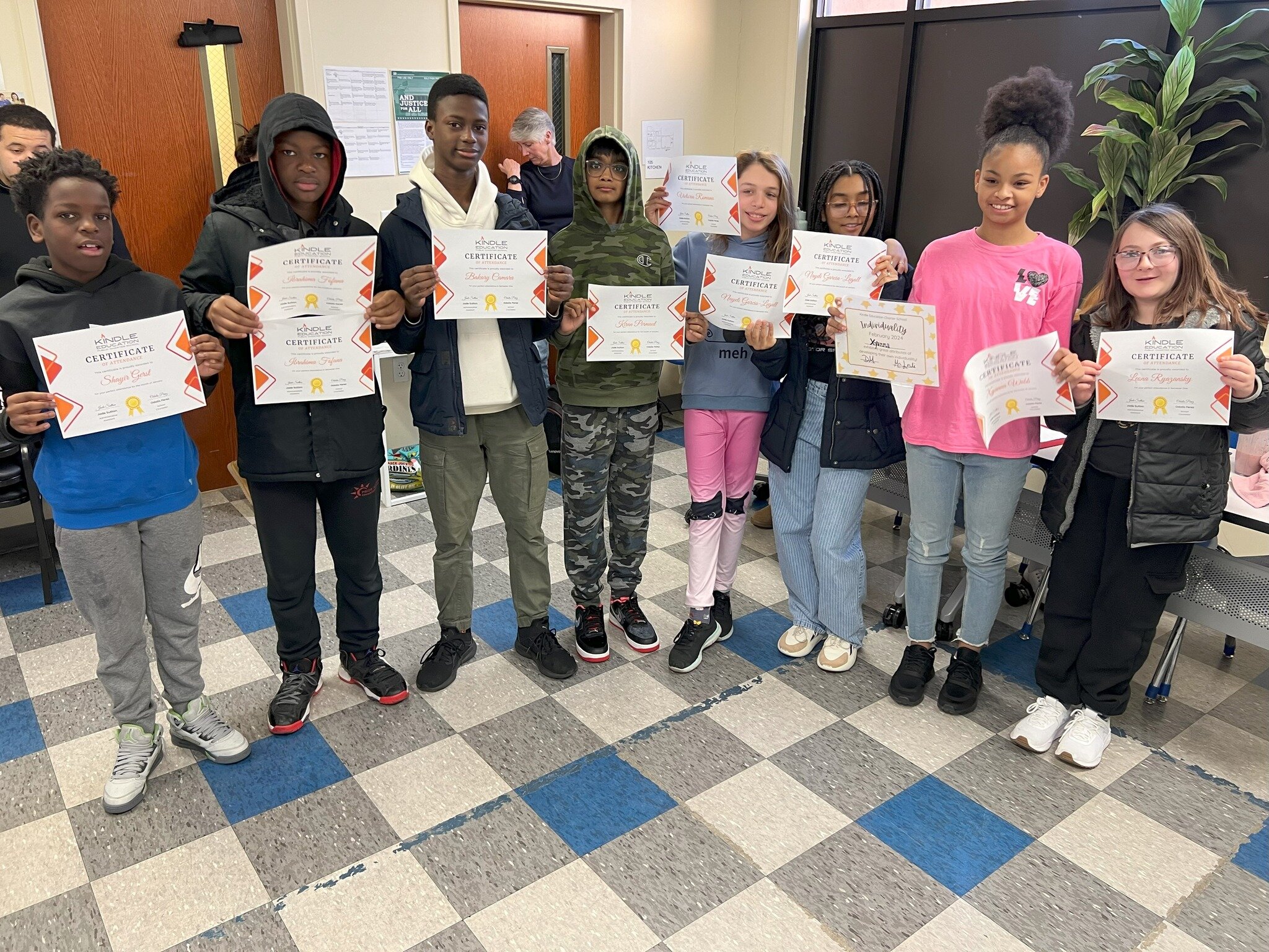 Congratulations to the Kindle students who were recognized at our January Community Meetings! These students had perfect attendance or exemplified Kindle's values of purpose, individuality, and equitable community. Keep up the great work!

 #JerseyCi