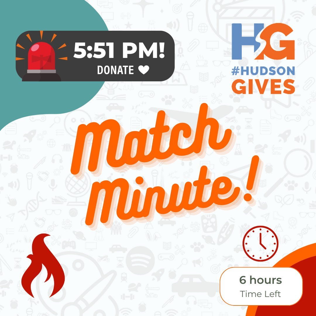 ⏰ Match Minute Alert! ⏰ Double your donation if you give at 5:51 pm! Donate at the link in bio.

#HudsonGives #JerseyCitySchools