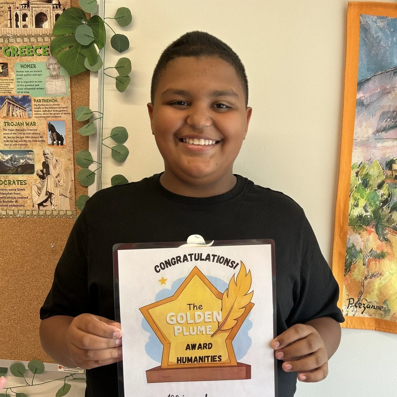 ✨ Celebrating Achievement in Humanities ✨

We&rsquo;re so proud of our three 6th graders who received the very first Golden Plume Award in Humanities! 🪶📚

This award recognizes students who have demonstrated hard work, perseverance, and curiosity i