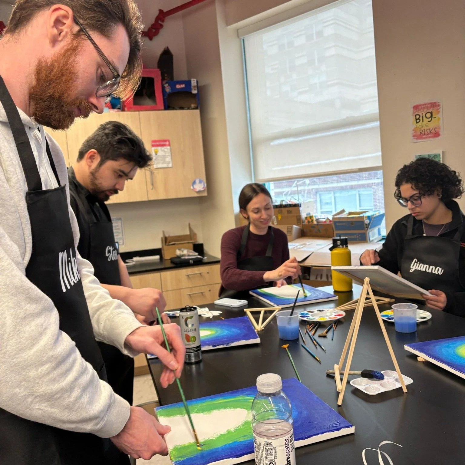 Throwback to a staff moment we&rsquo;re still smiling about. 

Back in February, our team hit pause on the day-to-day and stepped into the art room for a guided painting session led by our Art Teacher. What started as a blank canvas turned into an af