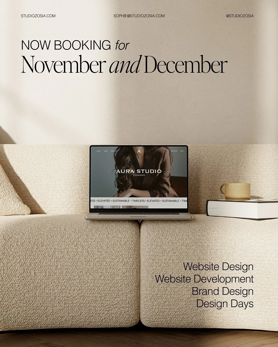 Now booking website and / or brand identity design projects for November and December ✨

My website design and development and brand identity design services are for those founders and businesses who are ready to step into their next chapter, to beco