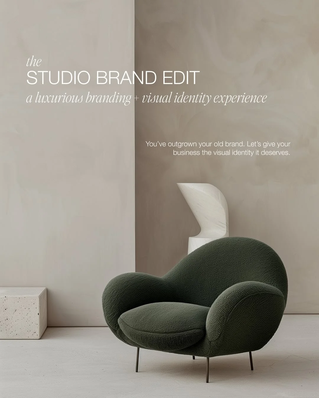 The  STUDIO BRAND Edit is designed for founders, brands and creatives who want to step confidently into the luxury space with a brand that feels timeless, editorial and unmistakably you. 

It&rsquo;s perfect for those who are ready to move beyond DIY