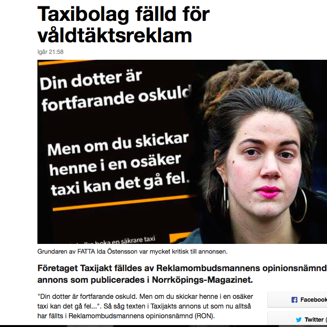 Taxibolag fälld