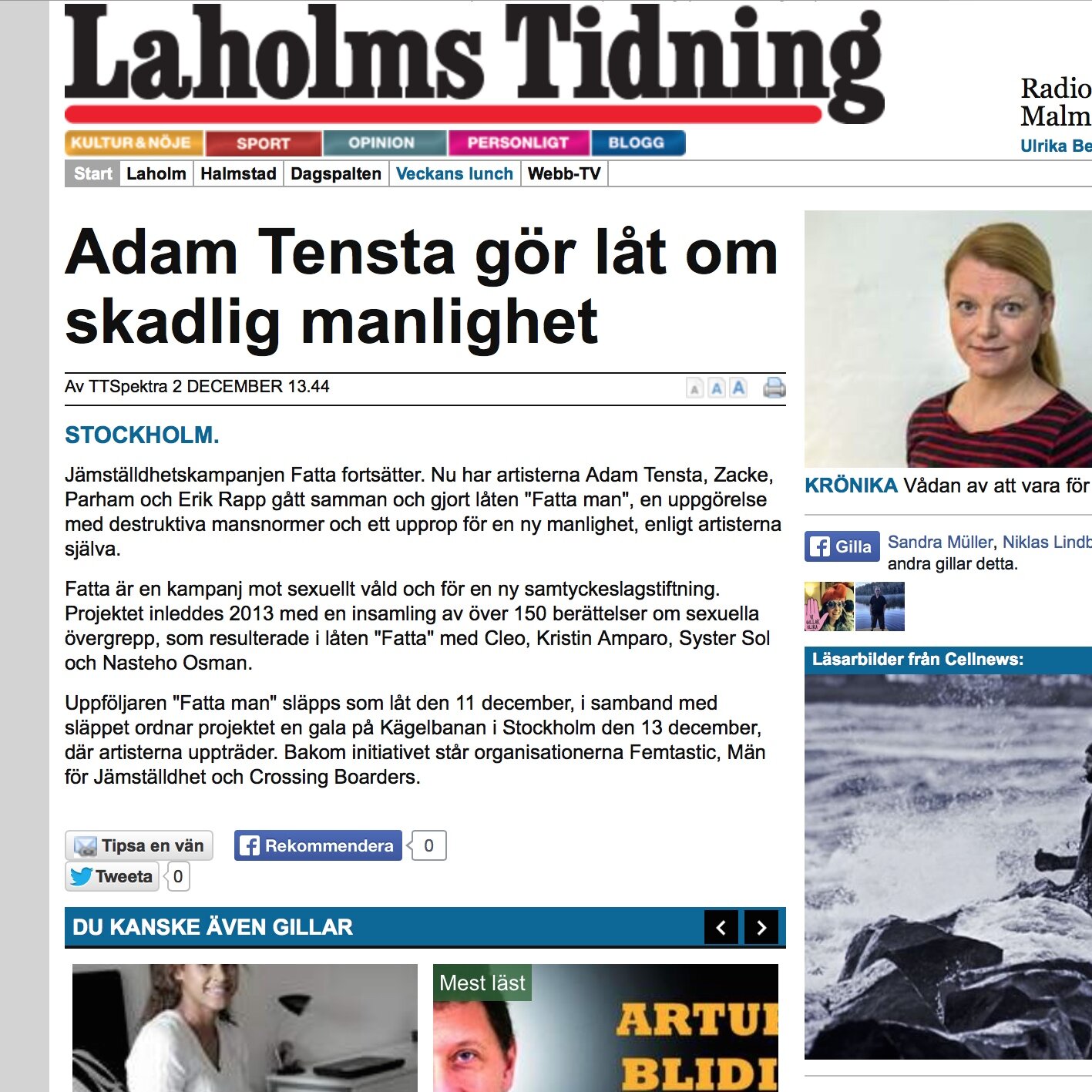 Låt om skadlig manlighet