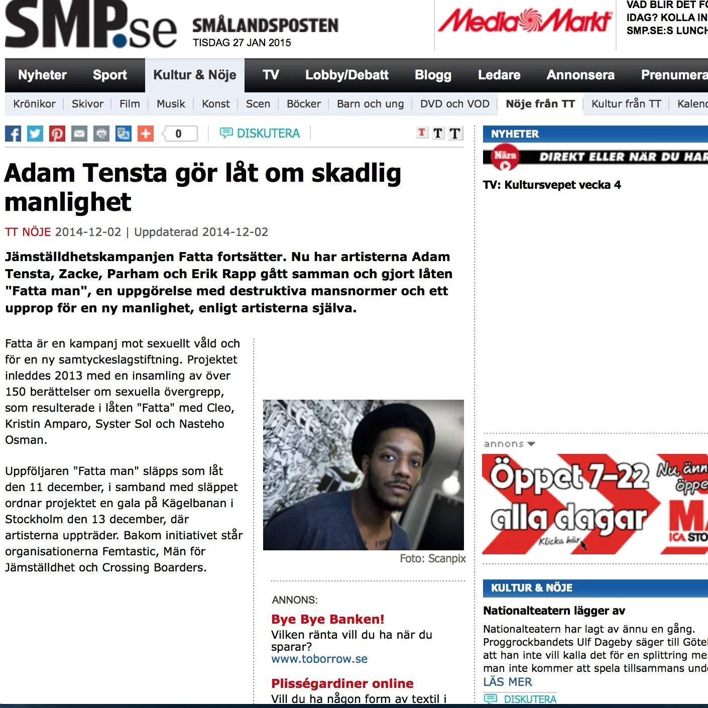 Normer om skadlig manlighet blir låt