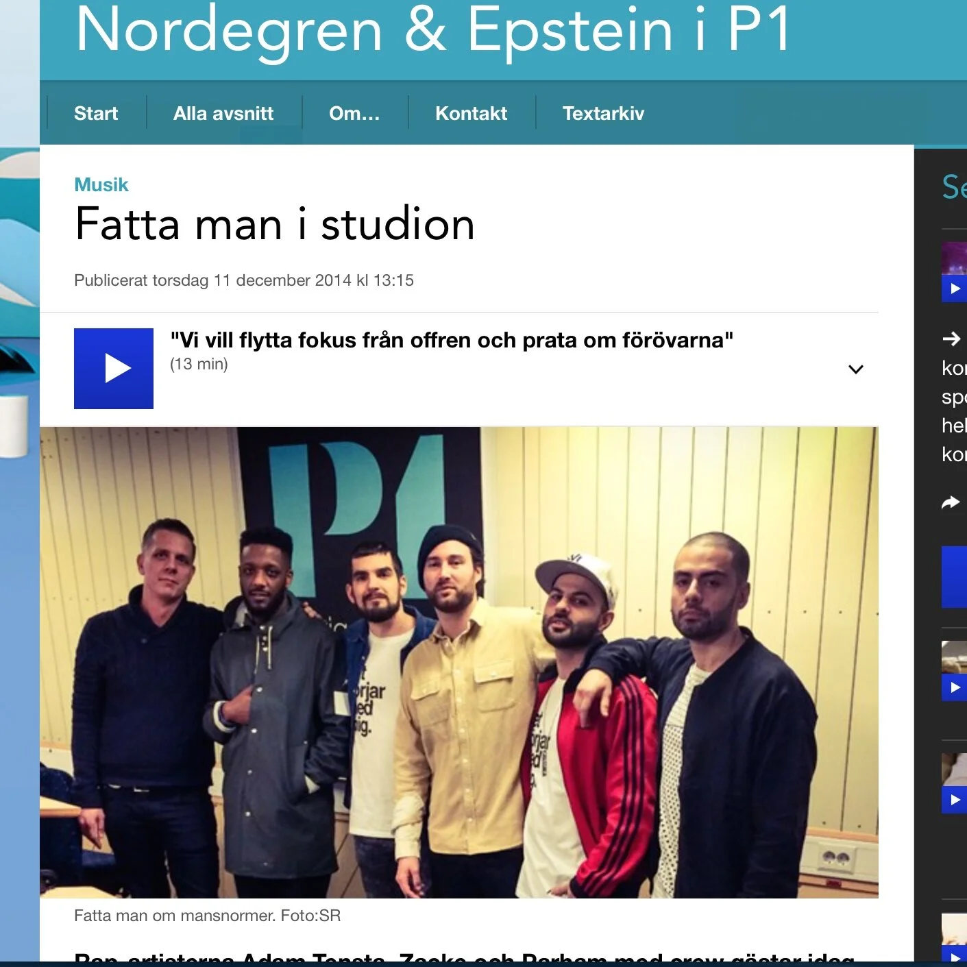 Fatta Man hos Nordegren & Epstein i P1