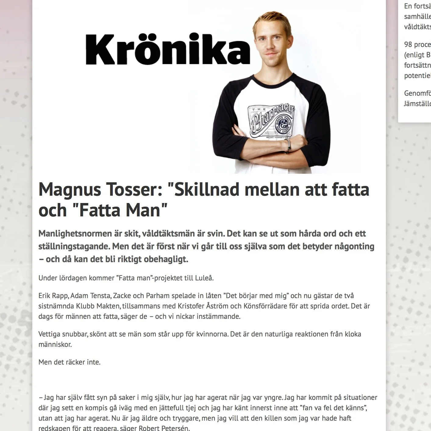 Skillnaden mellan att fatta och Fatta Man