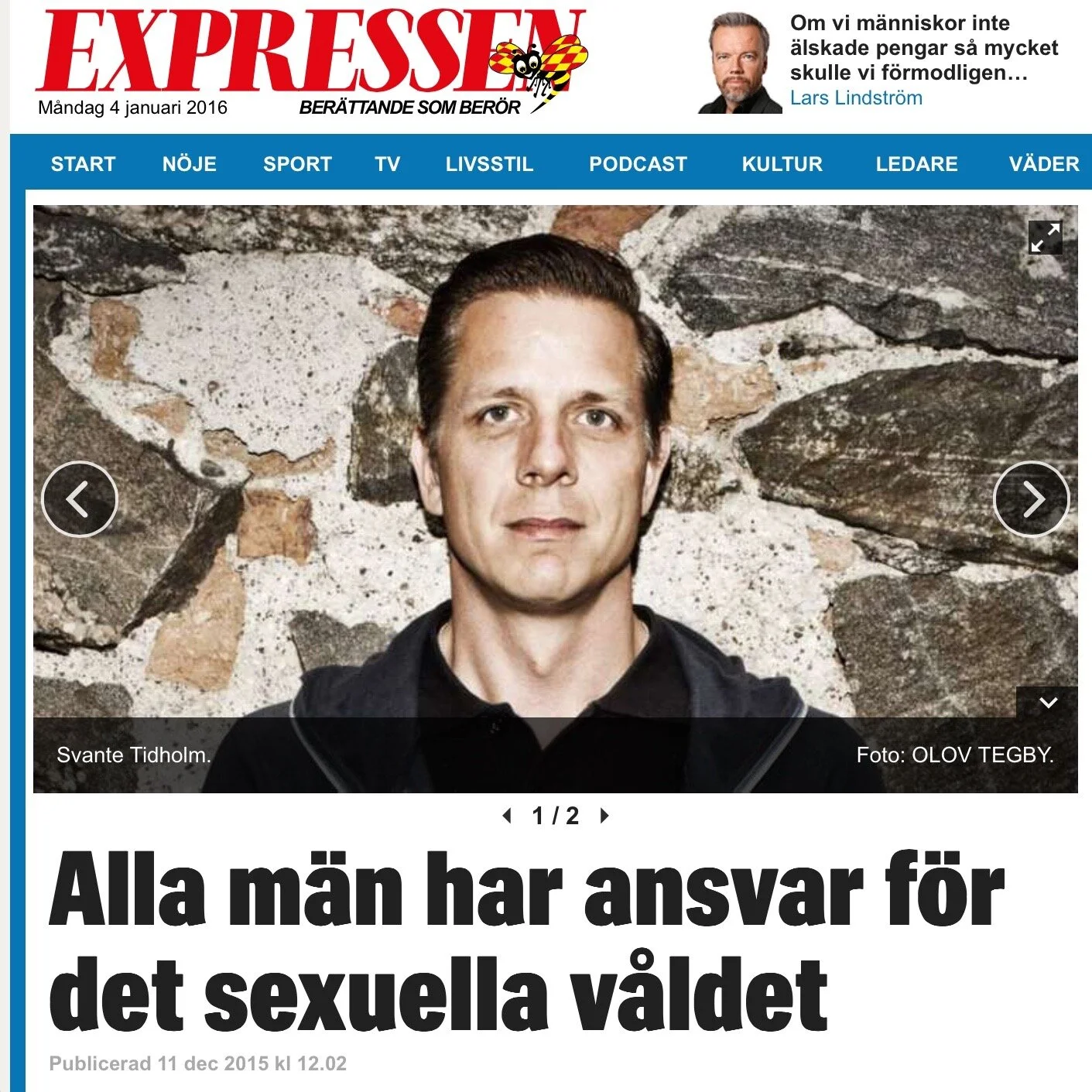 Alla män har ansvar för det sexuella våldet