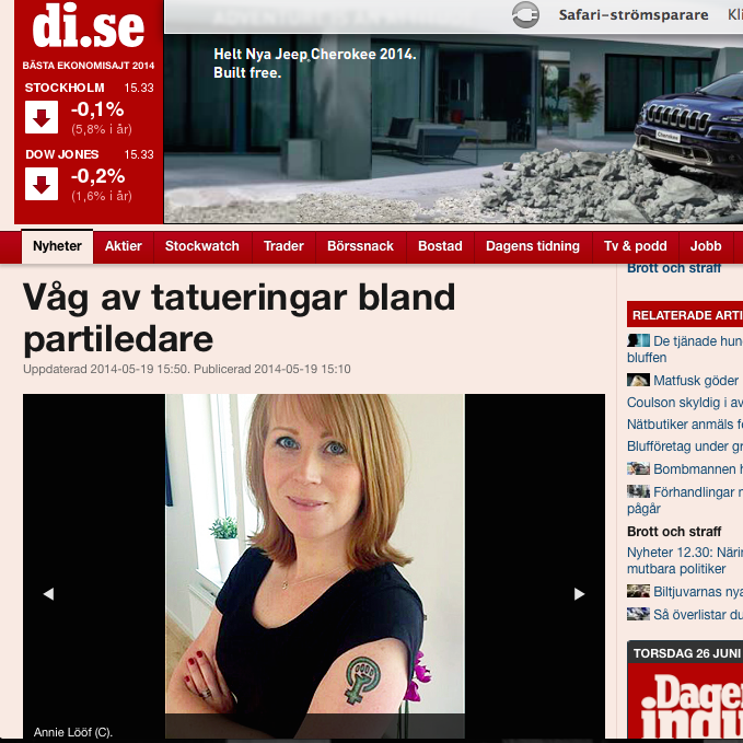 Våg av tatueringar bland partiledare