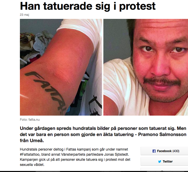 Han tatuerade sig för FATTA
