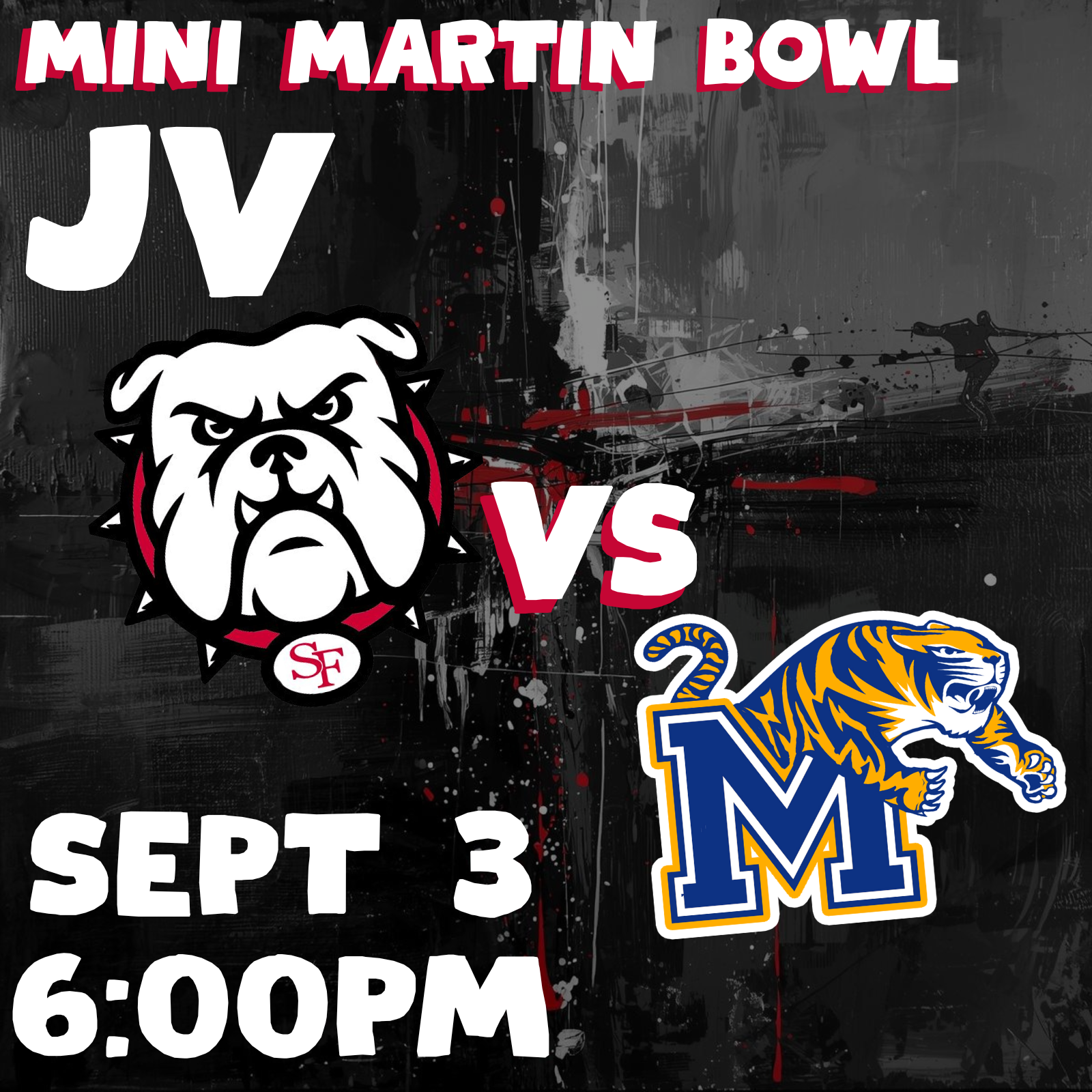 JV - MINI MARTIN BOWL vs MARTIN COUNTY HIGH SCHOOL
