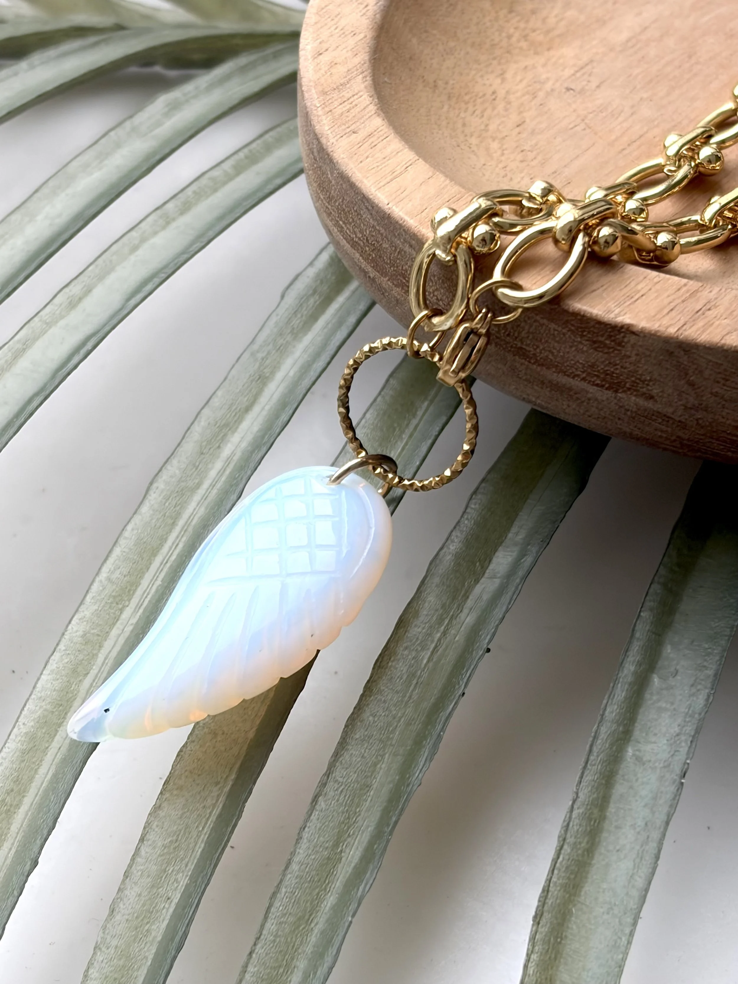 Collier BARBARA Opaline long