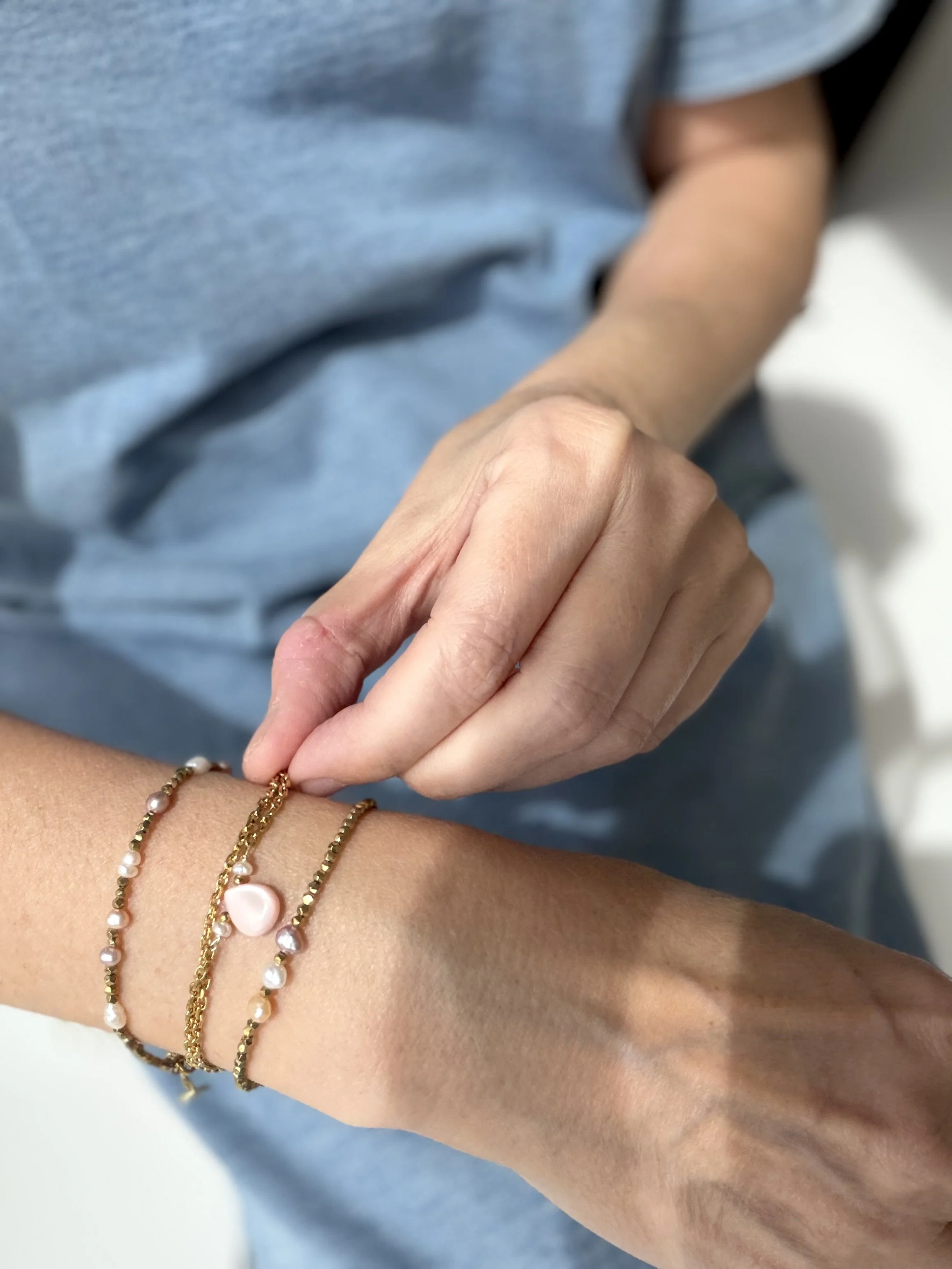Bracelet SOLENE Nacre-Perle d'eau douce