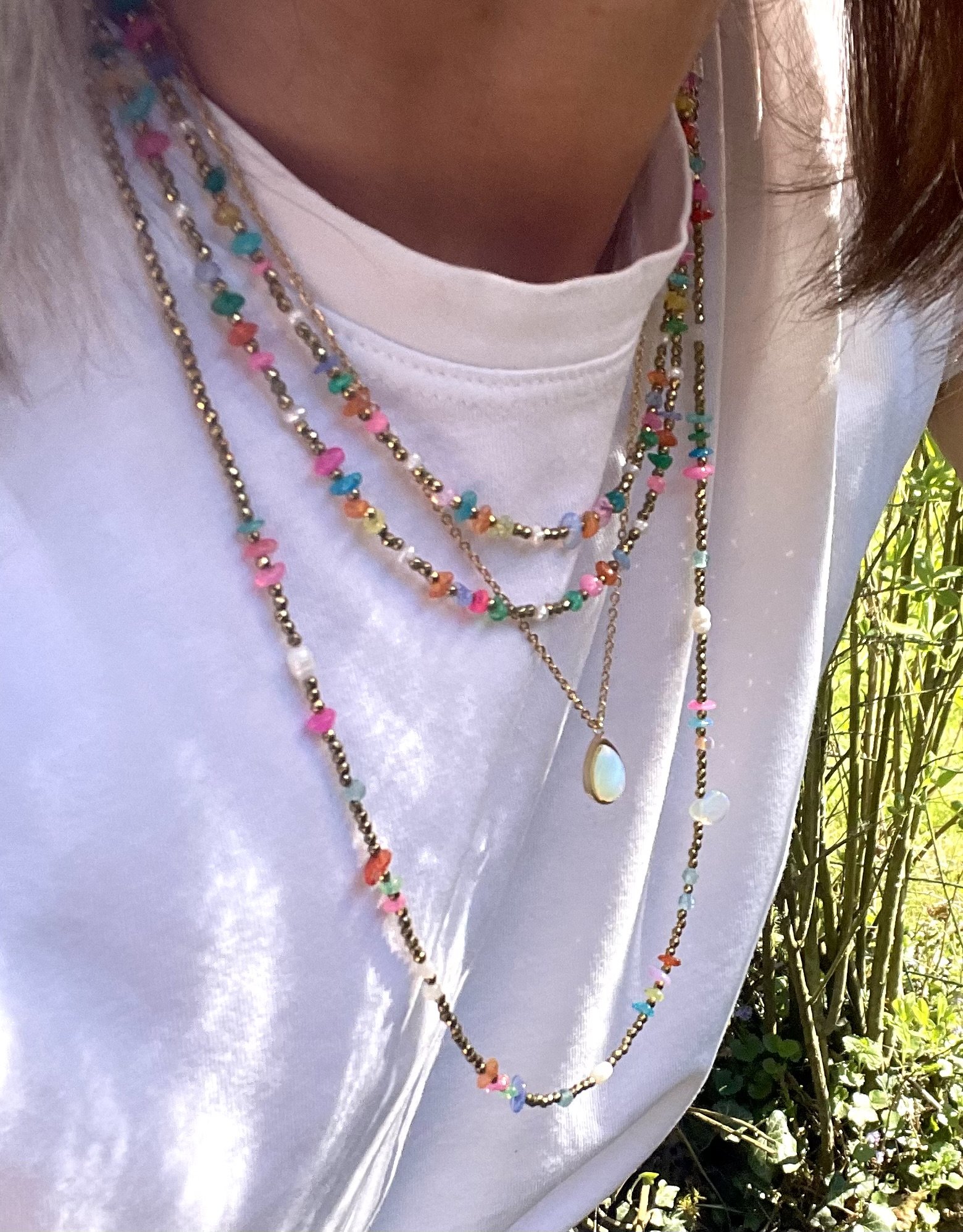 Collier FLASHY court