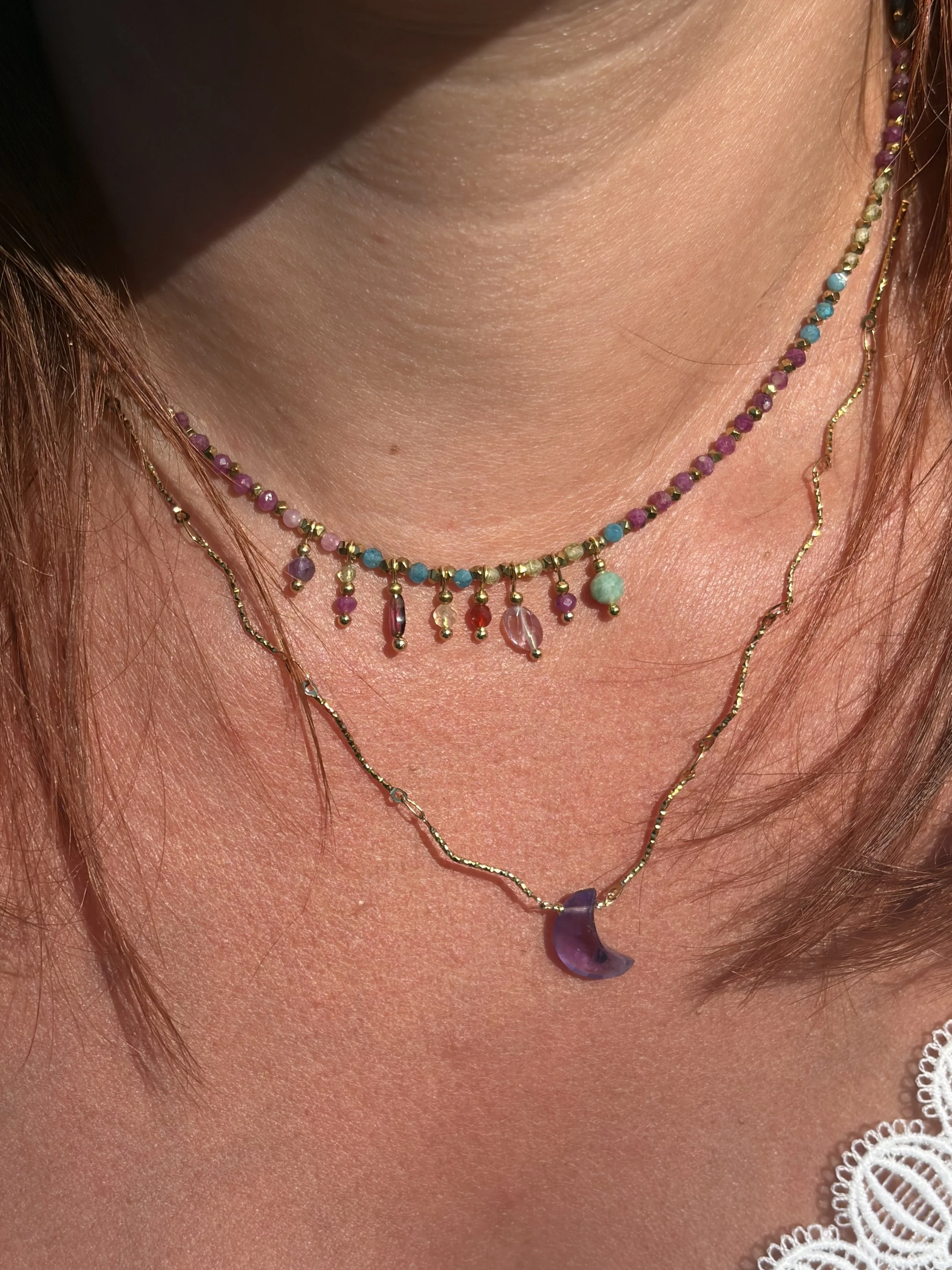 Collier LUNA Améthyste.