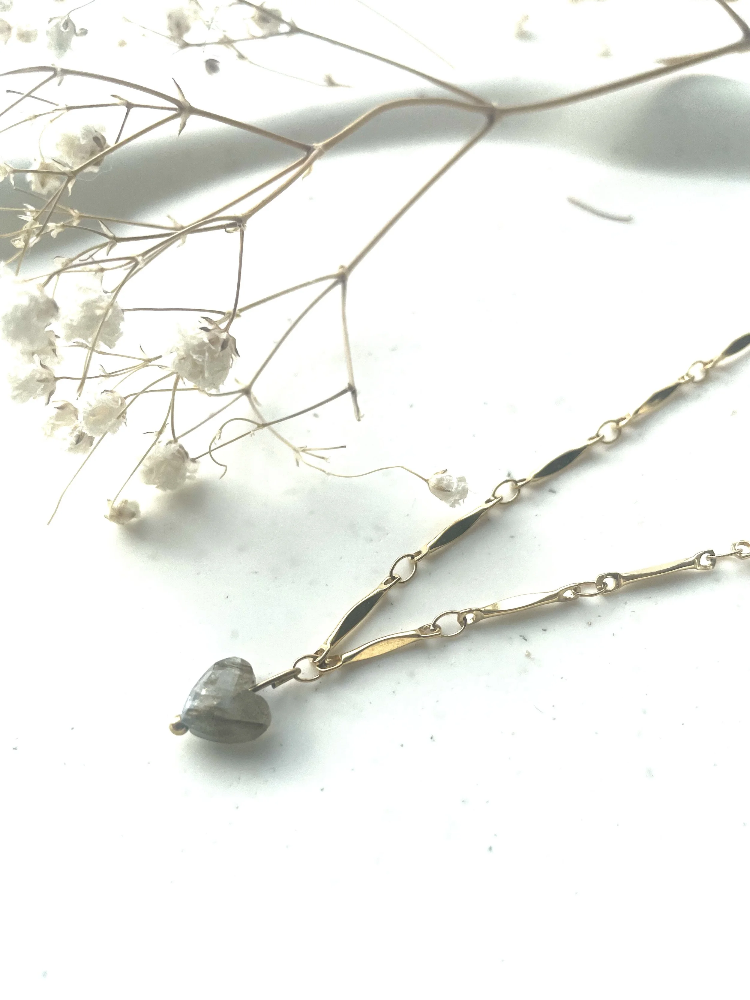Collier HEART Labradorite