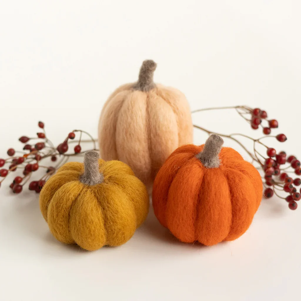 Needle Felting - PUMPKINS