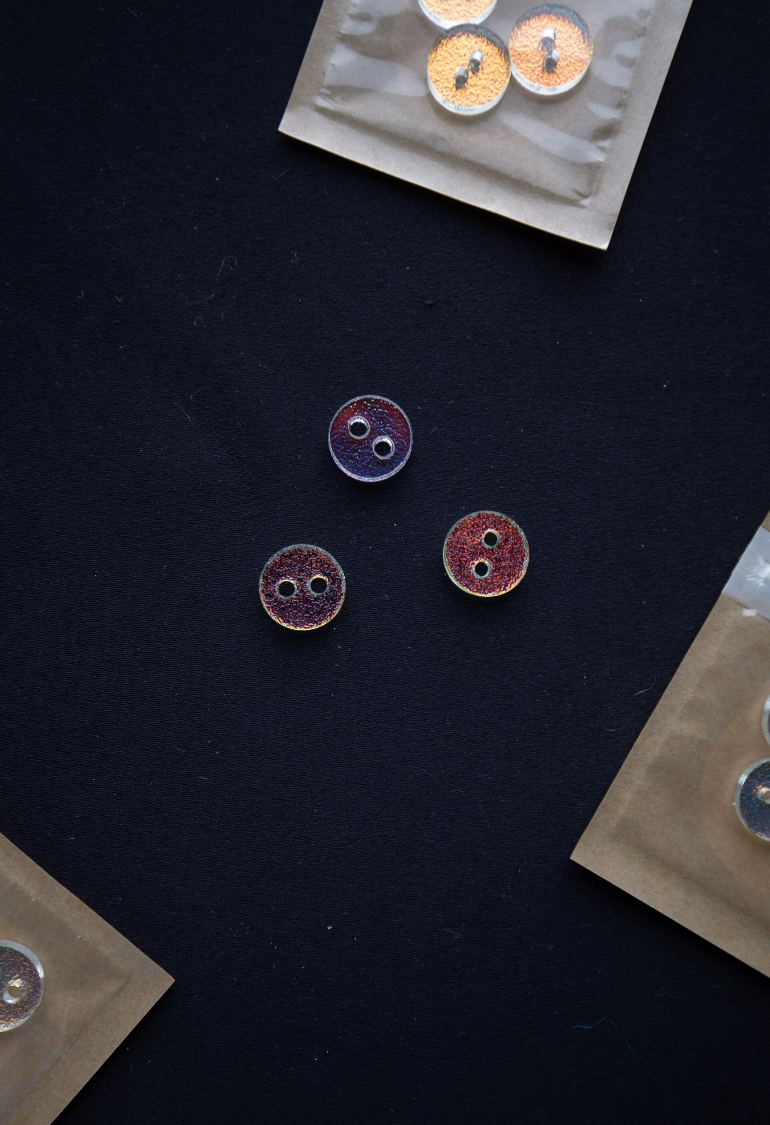 Day 14: Twin Mountains Handcrafts Buttons (set of 3)