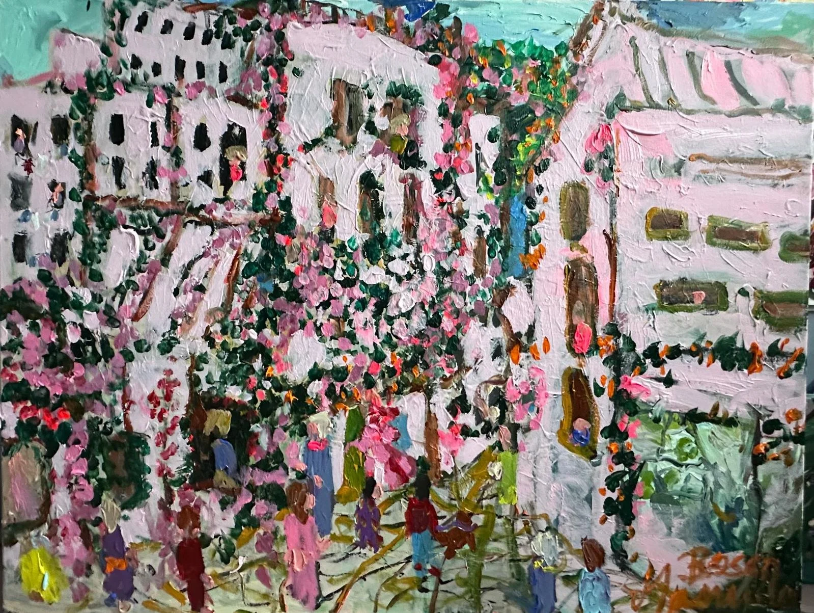 Via Romana (Roomalaiset kadut) 81x100 akryyli