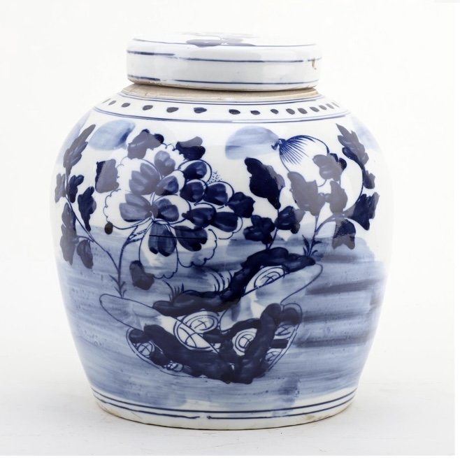Antique Porcelain Bulb Jar