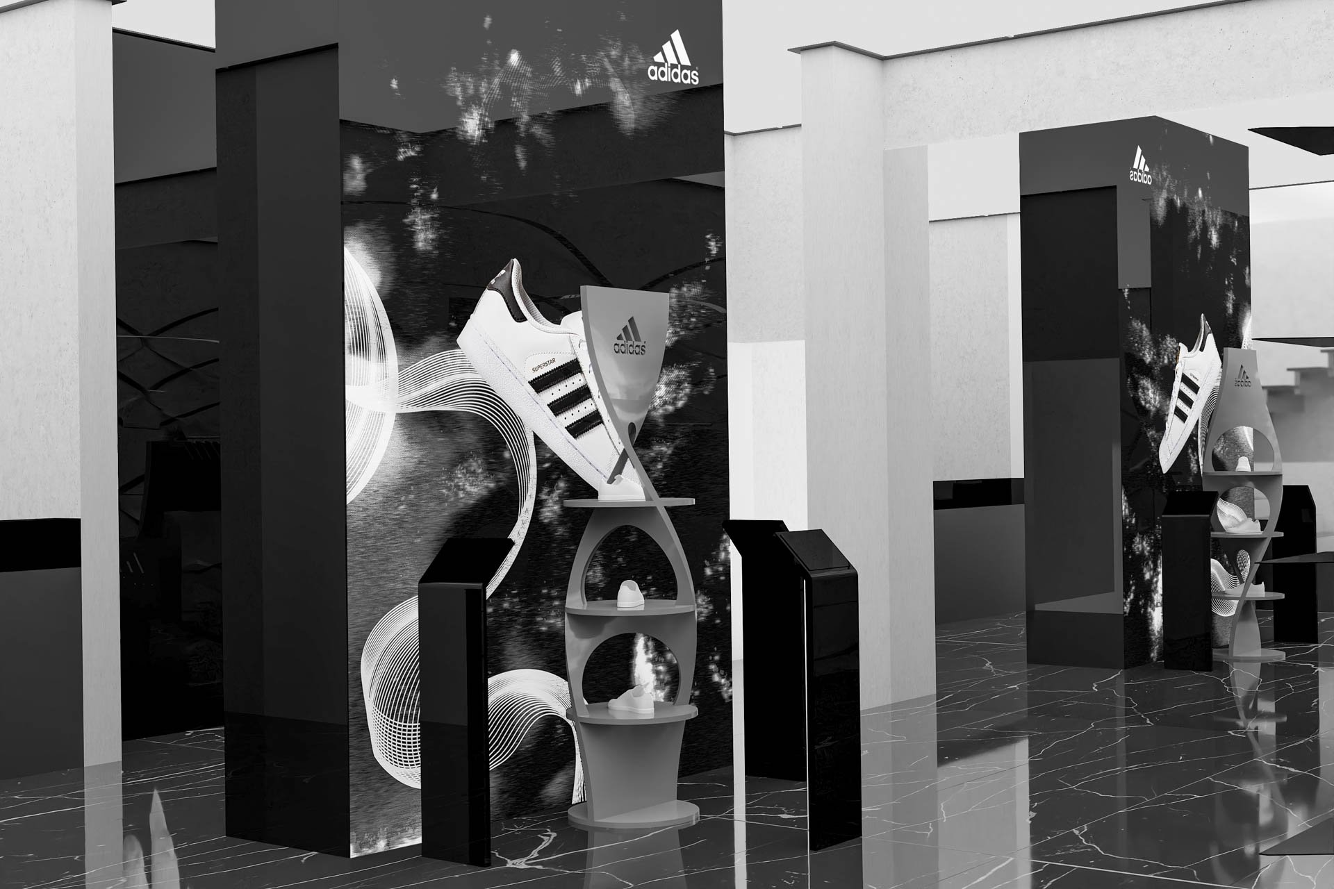 A new store should be almost like a museum. Retails with the contamination of art tend to make the product even more “exclusive”.