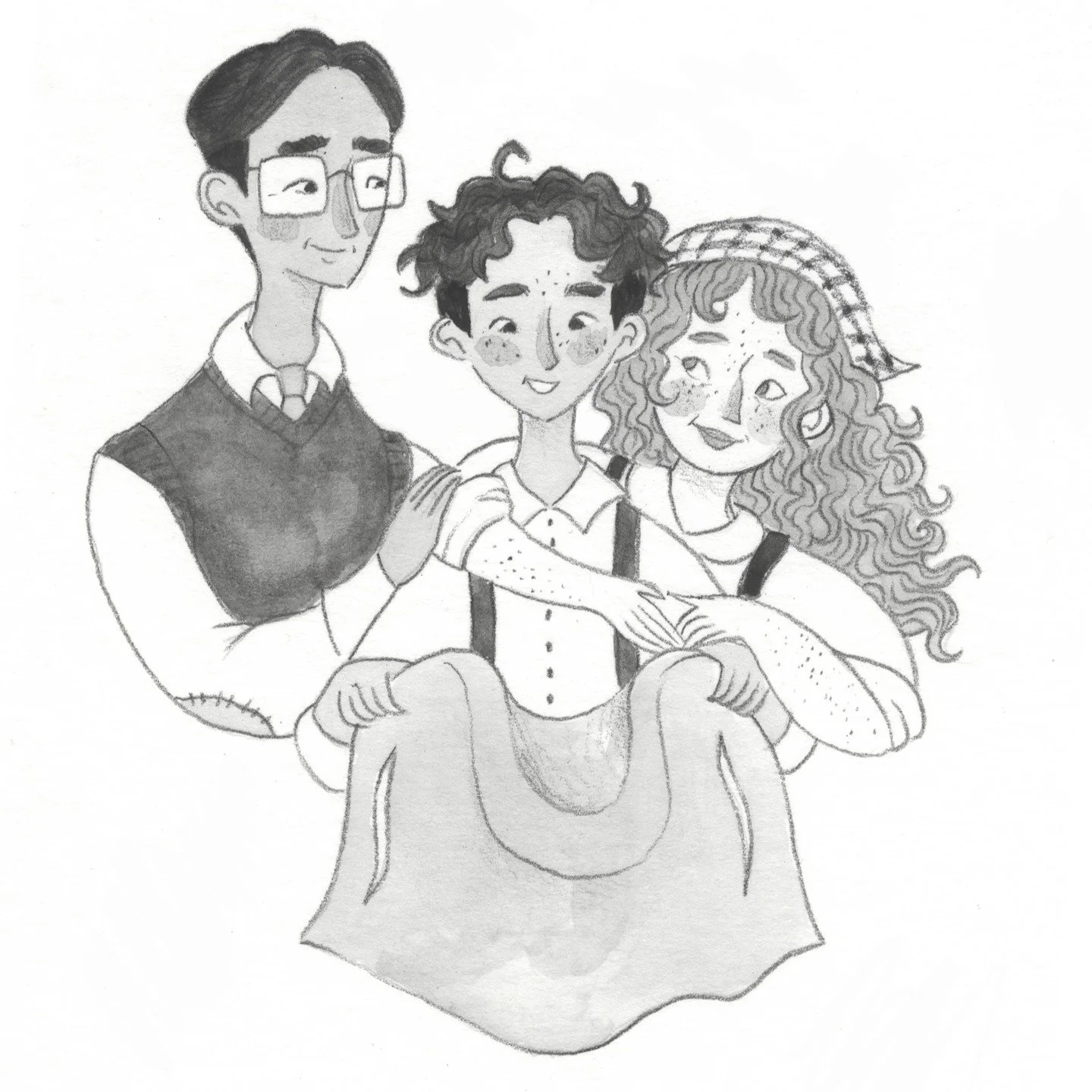 no art dump this month bc life is busy! But here's a little guy I wrote a whole book about (and his parents but parents never feature too much in a middle grade fantasy).
