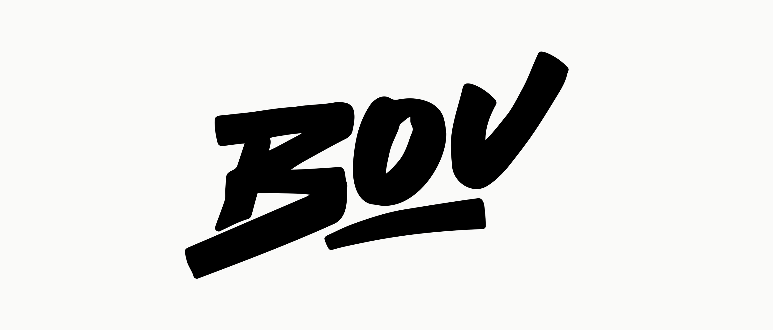 Bold black text reading 'BOU' on a light gray background.