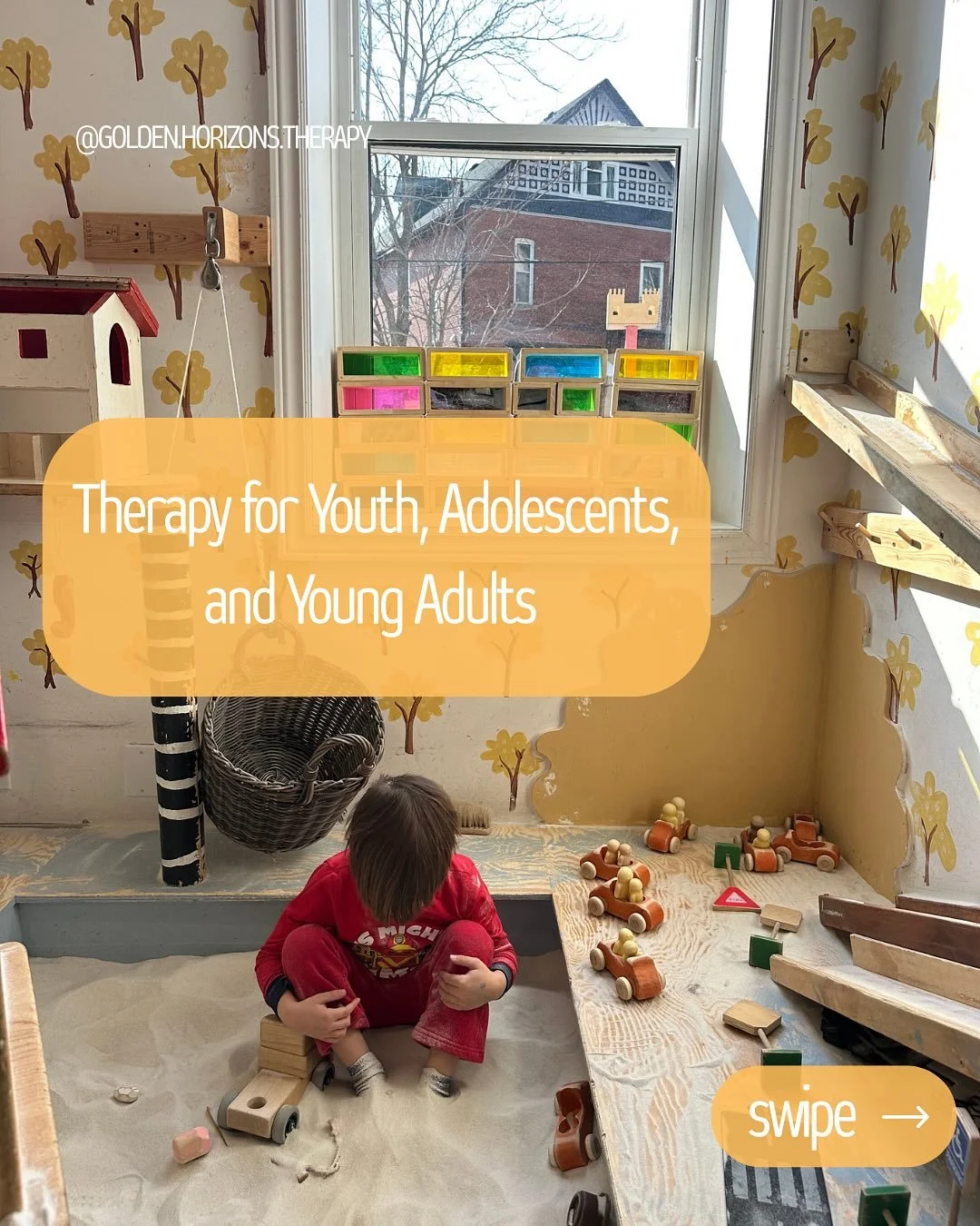 One of the (many) visions I&rsquo;ve had in creating Golden Horizons Therapy Collective is to make therapy accessible for the whole family &mdash; no matter how you might define it. A place where caregivers, roommates, children, friends of friends, p