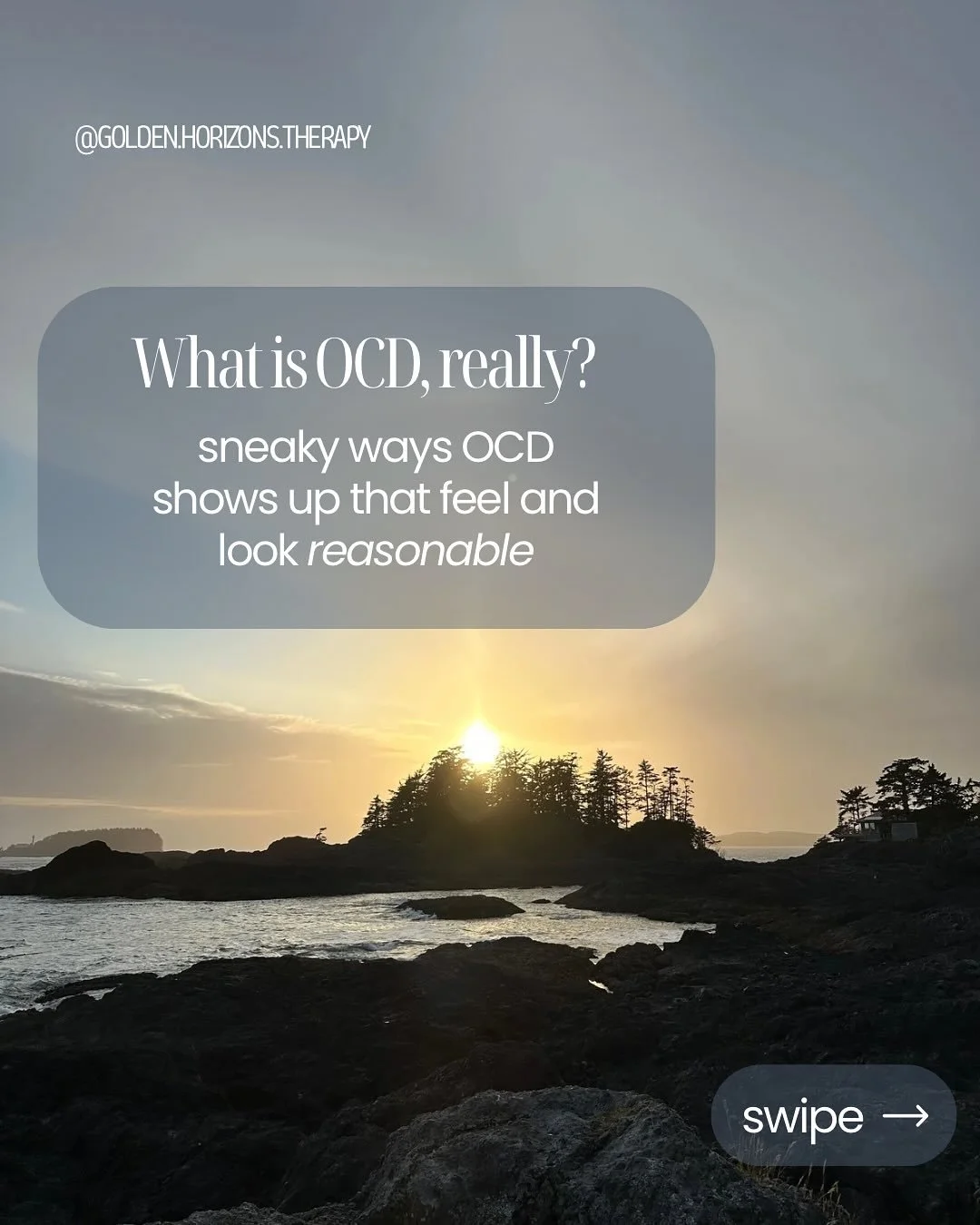 What is OCD? &hellip; but like, really 

OCD is a treatable neurobiological disorder characterized by recurrent, unwanted thoughts (obsessions) and repetitive behaviours (compulsions/rituals). 

OCD is like the pop-up ads you can&rsquo;t close.. the 