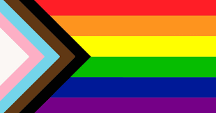 Progressive pride flag for queer-friendly therapists in Guelph Ontario