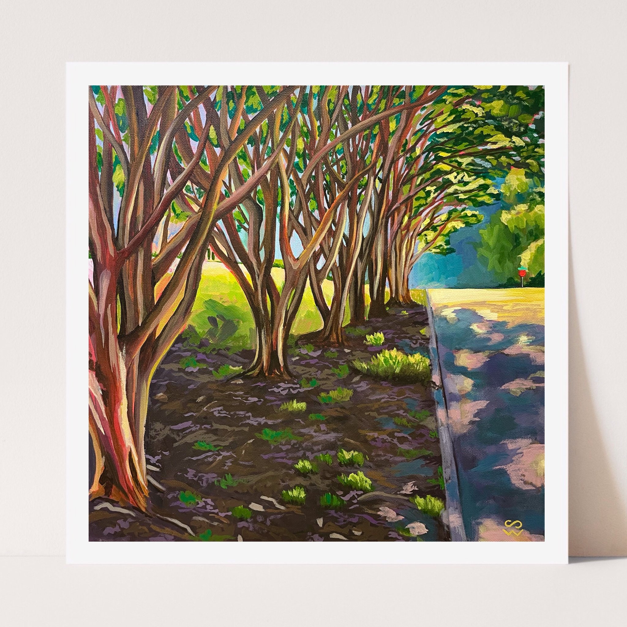 Neighborhood Walk II Print 14x14